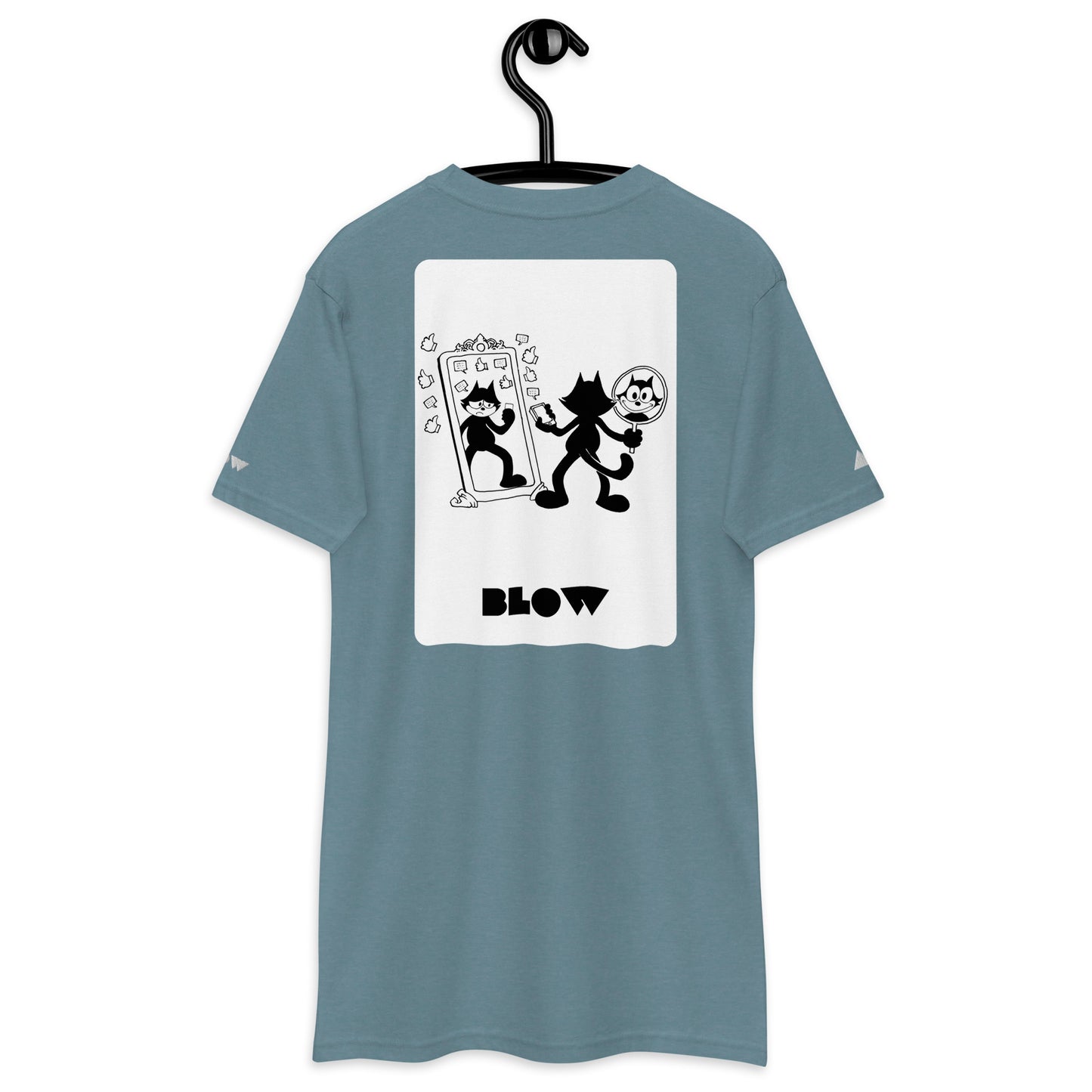 BLOW | LIMITED EDITION | MIRROR MIRROR EMBROIDERED PREMIUM HEAVYWEIGHT T-SHIRT